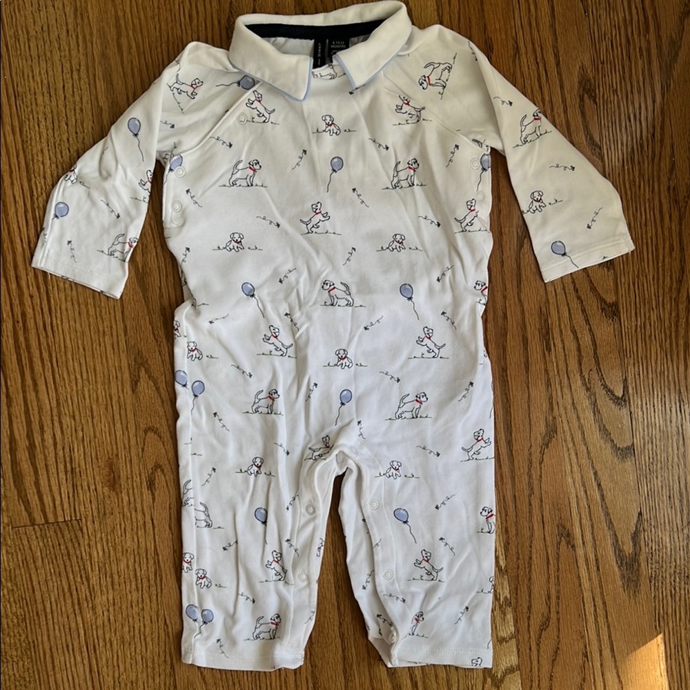 Janie & Jack Baby One Piece Play Suit with Puppy Print